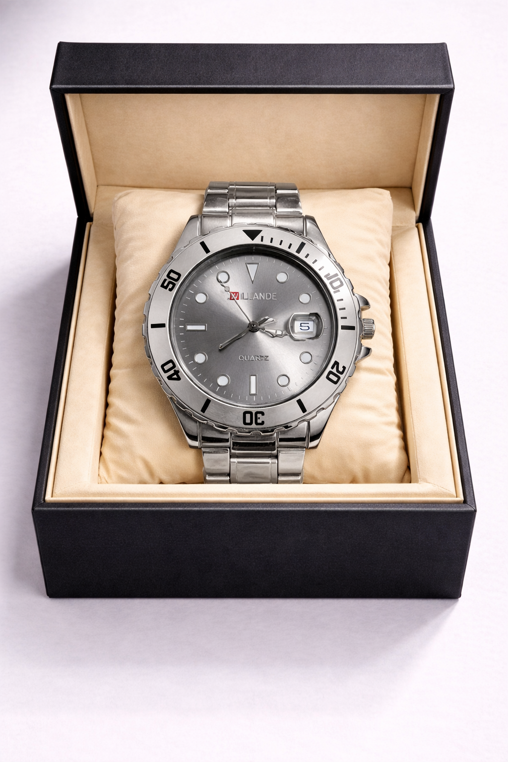 Emerald Diver – WILLANDE Silver Watch