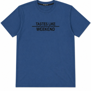Blue Casual Streetwear Tee