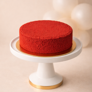 Scarlet Red Celebration Cake