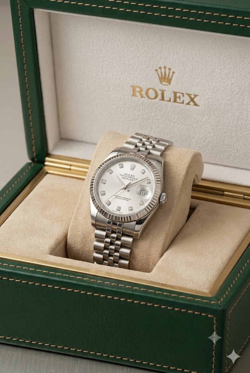 Rolex Datejust 36 – Classic Silver Diamond Dial (Jubilee Bracelet)