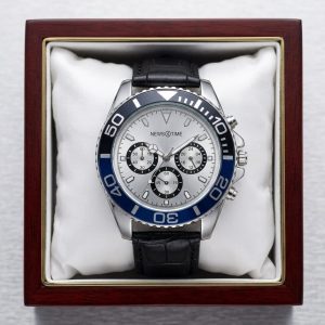 News Time Executive Chronograph Leather Watch