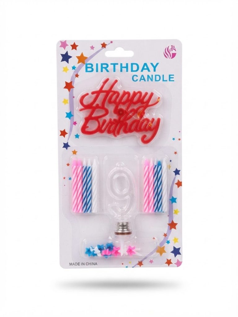 LED Flashing Number & Birthday Candle Set