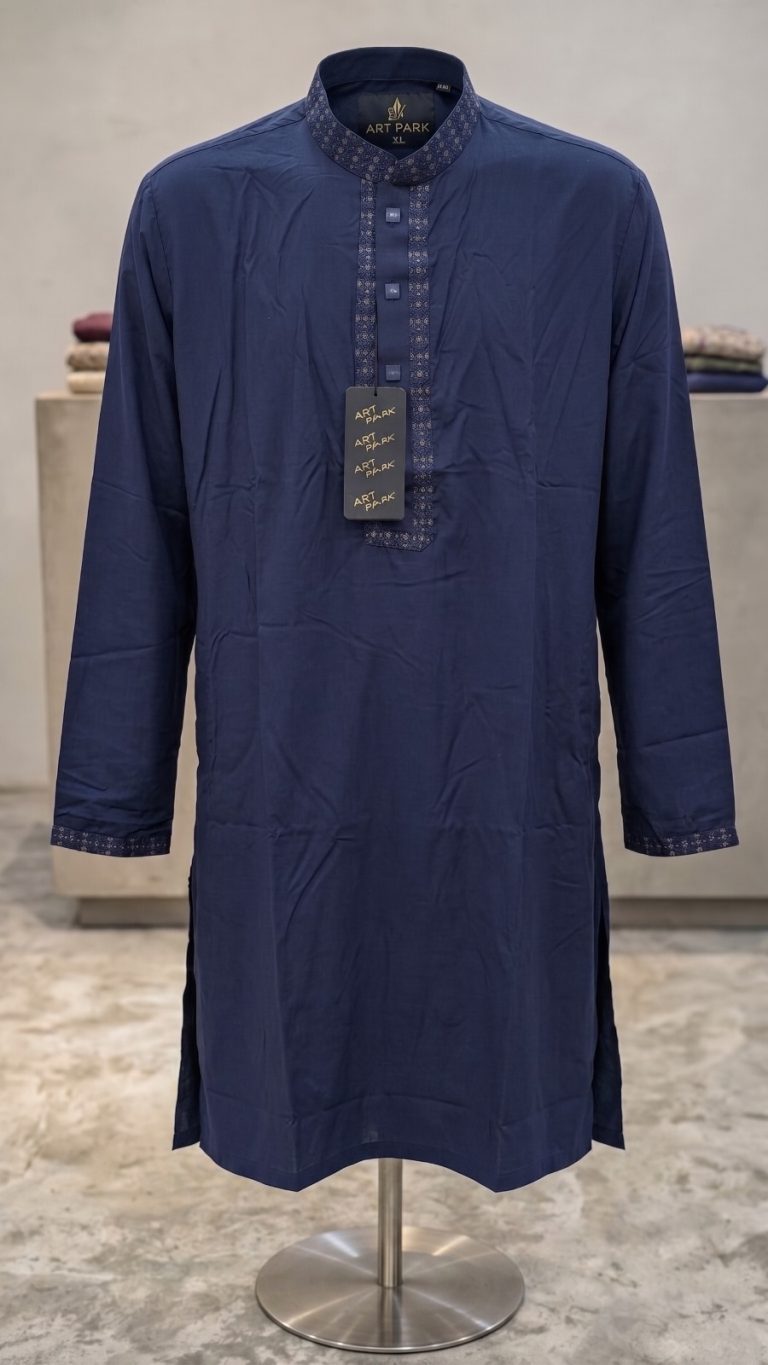 Navy Blue Panjabi (QTR-P2)