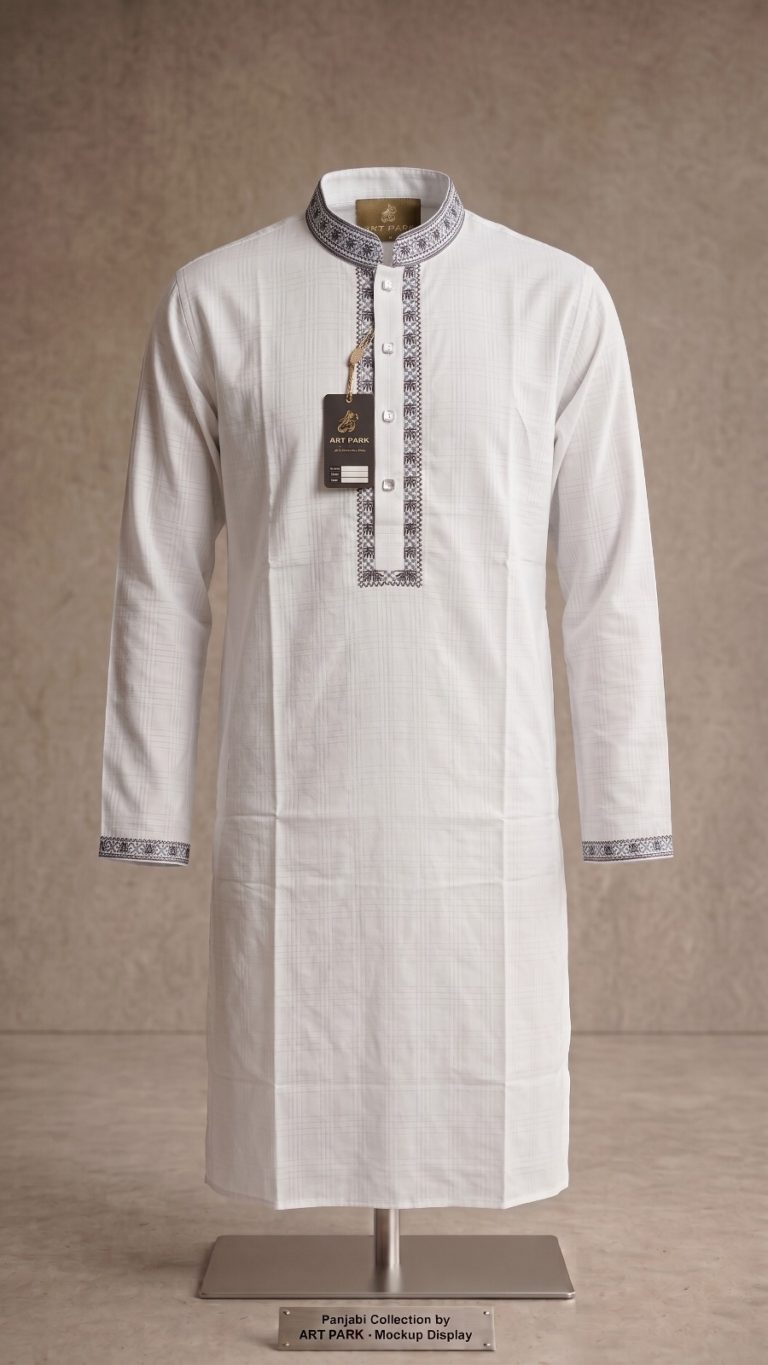 Royal White Panjabi (QTR-P7)