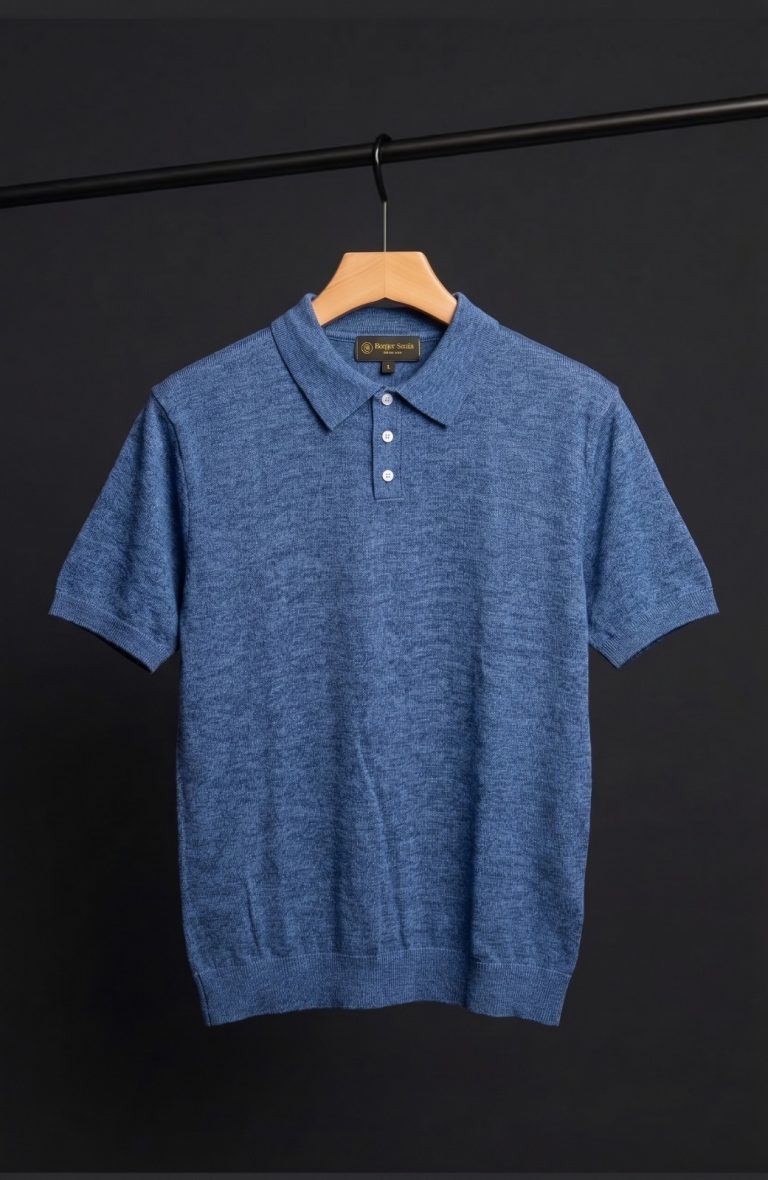 Premium Blue POLO (QR-S13)