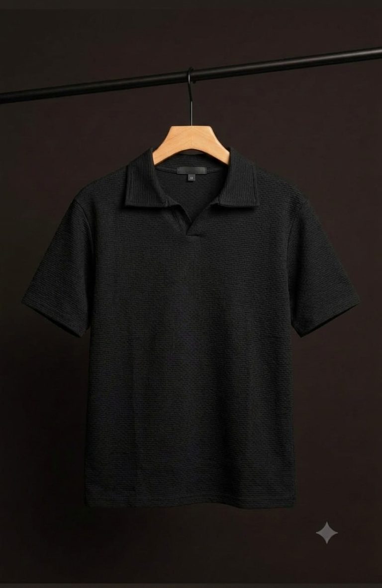 Premium Black POLO (QR-S11)